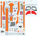 Decals set for Audi R8 n°4 Gulf