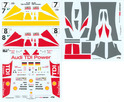 Decals set for Audi R10 TDI n°7 ou 8