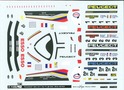 Decals set for Peugeot 905 EV1 TER - Le Mans 1993